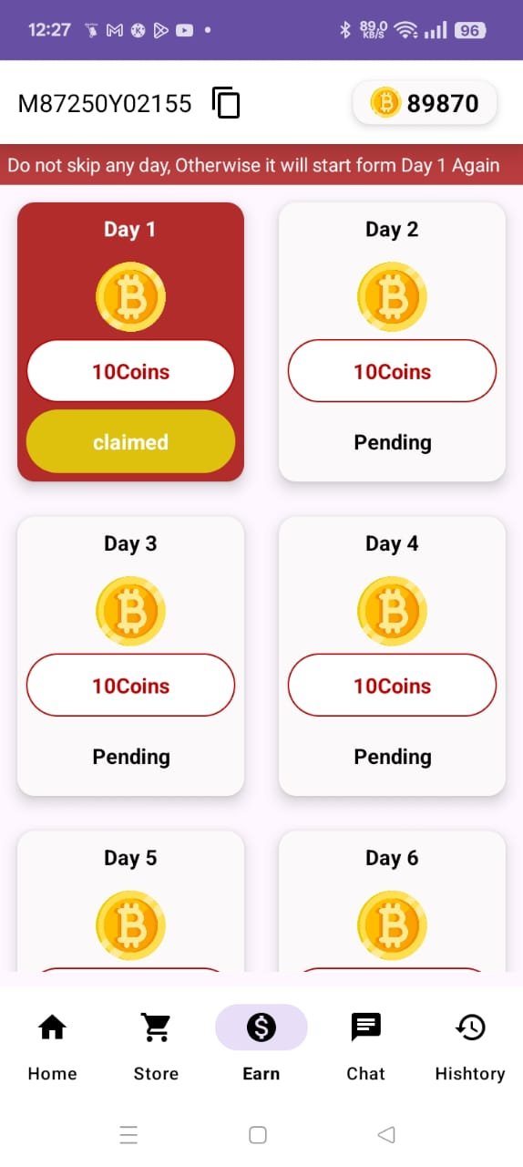 Analytics and stats screen